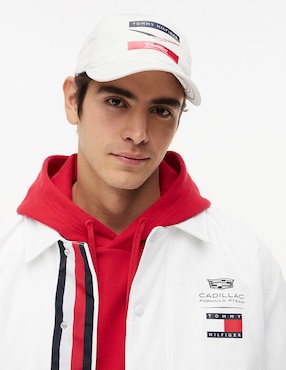 Gorra visera curva hebilla casual Tommy Hilfiger Cadillac F1 Chevron Fórmula 1 para hombre