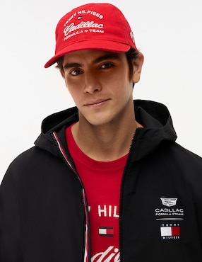 Gorra visera curva hebilla casual Tommy Hilfiger Cadillac F1 Script Fórmula 1 para hombre