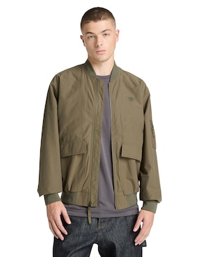 Chamarra bomber Timberland DWR Utility repelente al agua con bolsillos para hombre