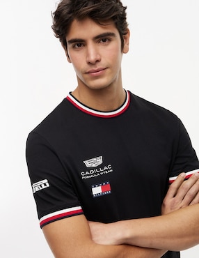 Playera Tommy Hilfiger Cadillac Formula 1 Team cuello redondo para hombre