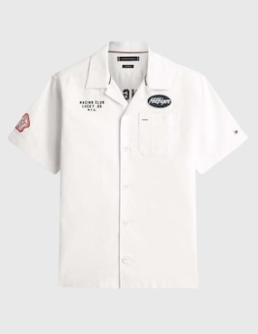 Camisa casual Tommy Hilfiger de algodón manga corta para hombre