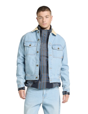 Chamarra denim Timberland Denim Jacket de mezclilla con bolsillos para hombre