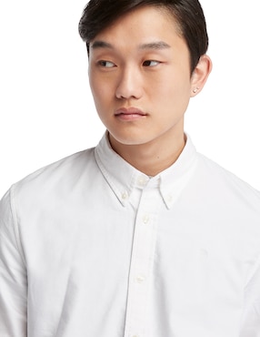 Camisa casual Timberland de algodón manga larga para hombre