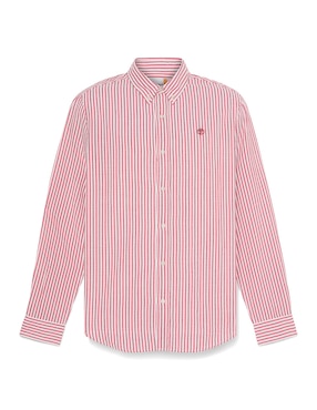 Camisa casual Timberland de algodón manga larga para hombre
