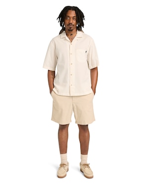 Camisa casual Timberland de algodón manga corta para hombre