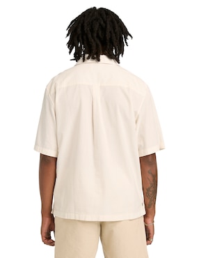 Camisa casual Timberland de algodón manga corta para hombre