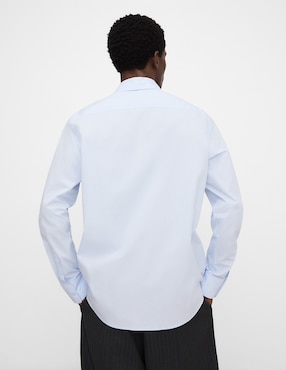 Camisa casual Adolfo Dominguez de algodón manga larga para hombre