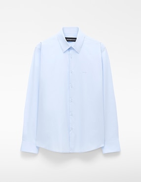 Camisa casual Adolfo Dominguez de algodón manga larga para hombre