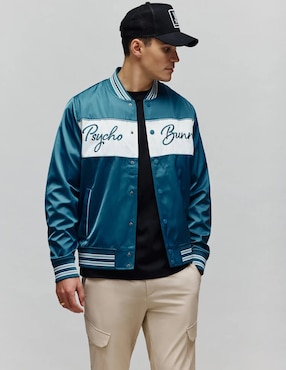 Chamarra bomber Psycho Bunny con bolsillos para hombre