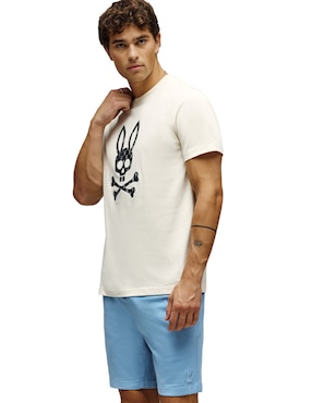 Playera Psycho Bunny cuello redondo para hombre