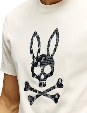 Playera Psycho Bunny cuello redondo para hombre