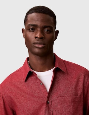 Sobrecamisa business casual Calvin Klein manga larga para hombre
