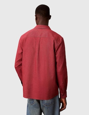 Sobrecamisa business casual Calvin Klein manga larga para hombre