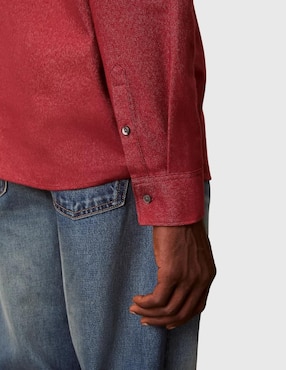 Sobrecamisa business casual Calvin Klein manga larga para hombre