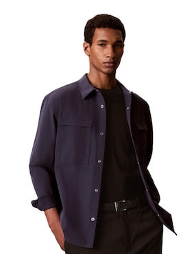 Camisa casual Calvin Klein manga larga para hombre