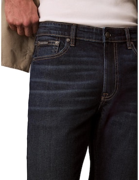 Jeans slim Calvin Klein lavado obscuro para hombre