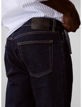 Jeans slim Calvin Klein lavado obscuro para hombre
