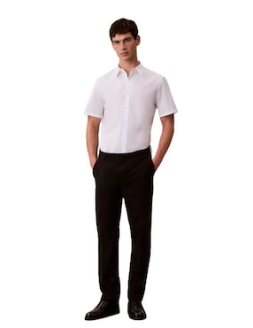 Camisa casual Calvin Klein de algodón manga corta para hombre
