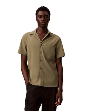 Camisa casual Calvin Klein manga corta para hombre