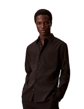 Camisa casual Calvin Klein manga larga para hombre