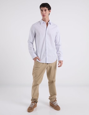 Camisa casual Calvin Klein manga larga para hombre