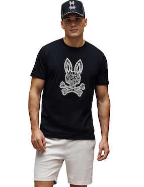 Playera Psycho Bunny cuello redondo para hombre