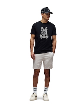 Playera Psycho Bunny cuello redondo para hombre