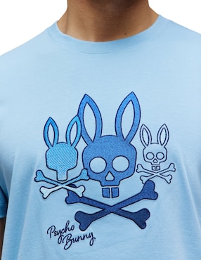 Playera Psycho Bunny cuello redondo para hombre