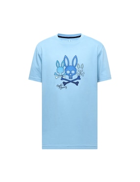 Playera Psycho Bunny cuello redondo para hombre
