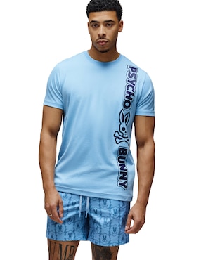 Playera Psycho Bunny cuello redondo para hombre