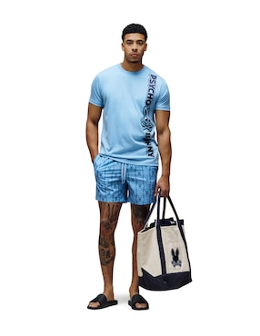 Playera Psycho Bunny cuello redondo para hombre