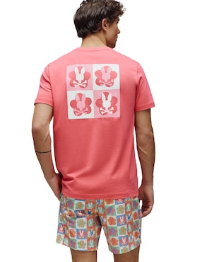 Playera Psycho Bunny cuello redondo para hombre