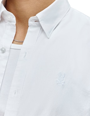Camisa casual Psycho Bunny de algodón manga larga para hombre
