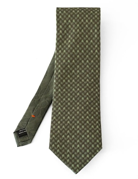 Corbata Rcano regular de seda estampado pata de gallo para hombre