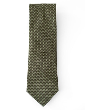 Corbata Rcano regular de seda estampado pata de gallo para hombre