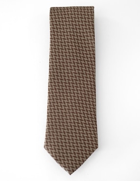 Corbata Rcano regular de seda estampado geométrico para hombre