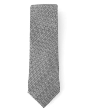 Corbata Rcano regular de seda estampado geométrico para hombre