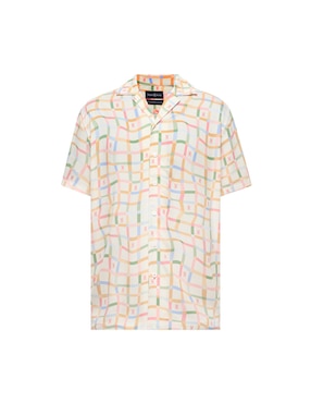 Camisa casual Psycho Bunny de lyocell manga corta para hombre