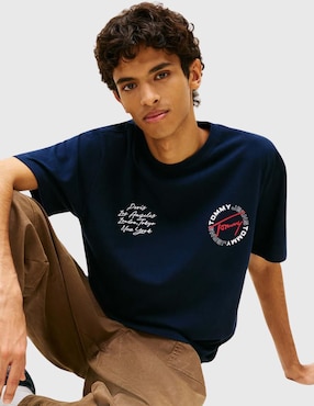 Playera Tommy Jeans cuello redondo para hombre
