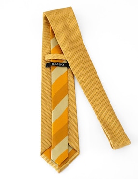 Corbata Rcano regular de seda estampado geométrico para hombre