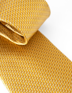 Corbata Rcano regular de seda estampado geométrico para hombre