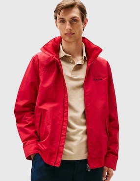 Chamarra harrington Tommy Hilfiger impermeable cuello desmontable para hombre