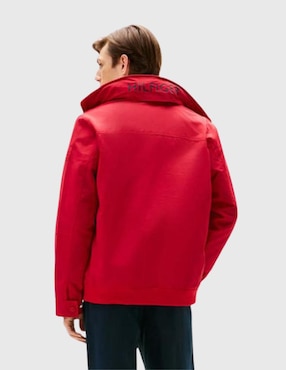 Chamarra harrington Tommy Hilfiger impermeable cuello desmontable para hombre