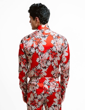 Camisa casual Rcano manga larga para hombre