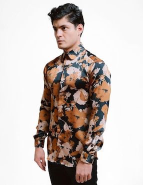Camisa casual Rcano manga larga para hombre