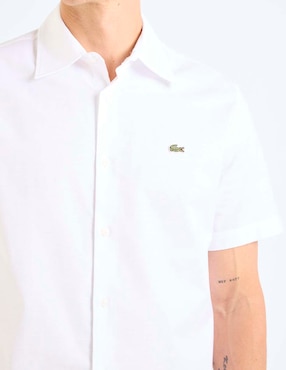 Camisa casual Lacoste de algodón manga corta para hombre
