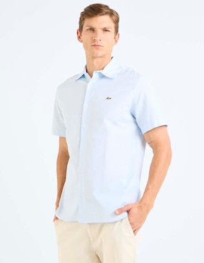 Camisa casual Lacoste de algodón manga corta para hombre