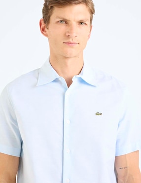 Camisa casual Lacoste de algodón manga corta para hombre