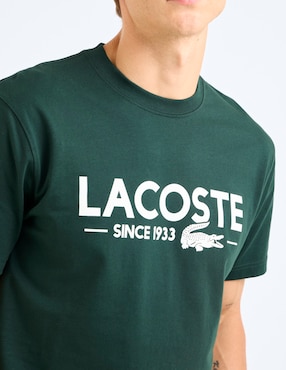 Playera Lacoste cuello redondo para hombre