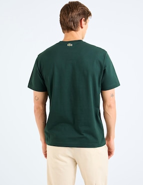 Playera Lacoste cuello redondo para hombre
